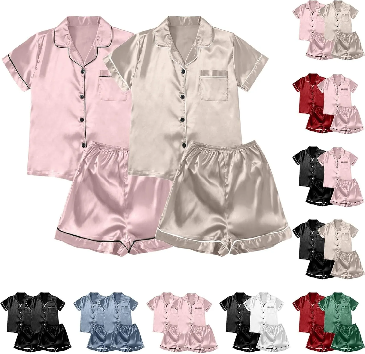 2ST Pajamas For Women Set Womens Pajamas Plus Size Pajamas For Women Casual Pajamas Women's Lace Suspenders