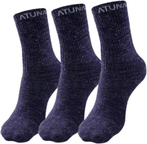 3 Pack Warm Thermal Socks for Men Women, Hiking Socks, Hunting Socks, Thick Screw Winter Boot Socks for Cold Weather