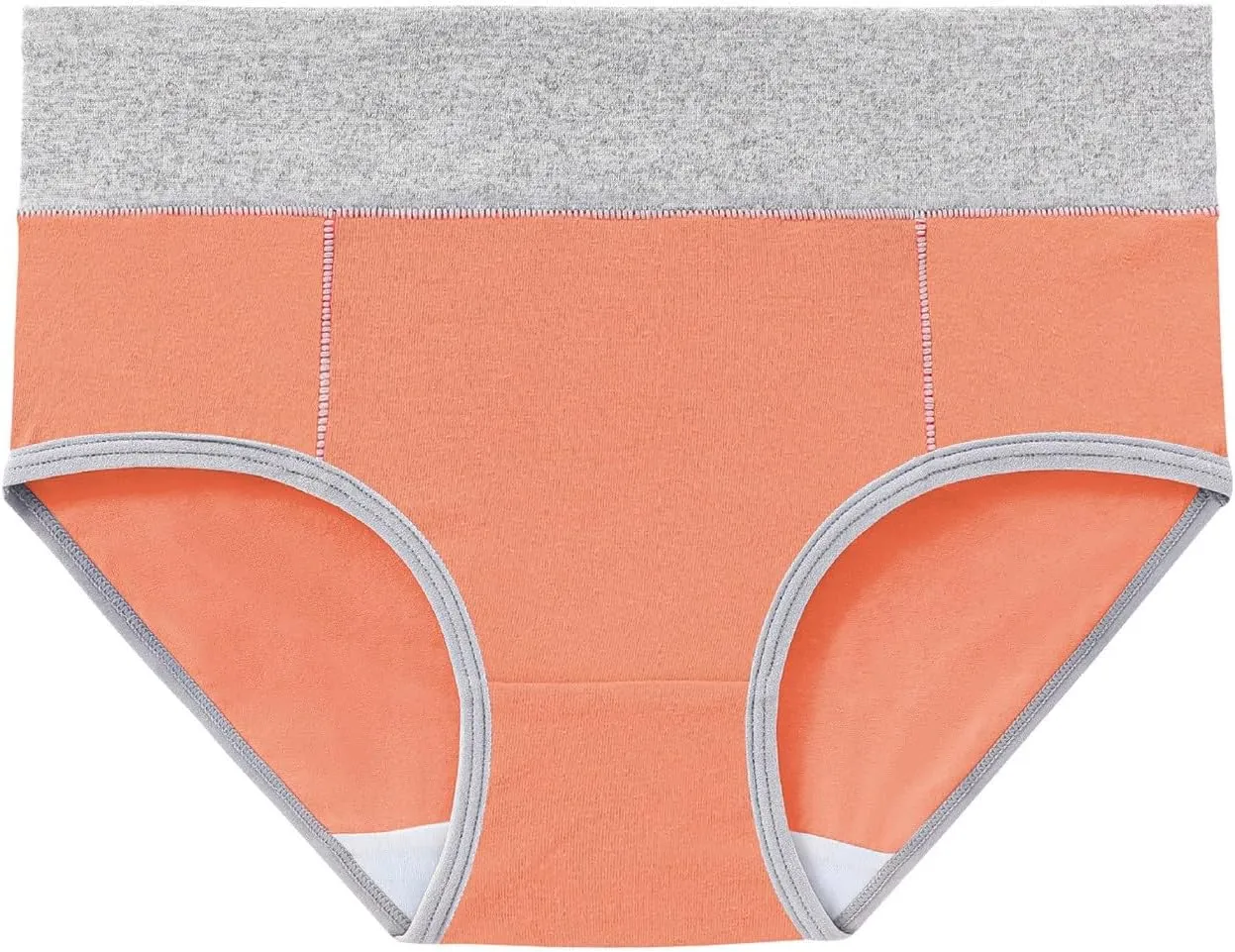 3 PCS Briefs for Women Cotton Seamless Patchwork Underwear High Waist Breathable Full Coverage Plus Size Panties
