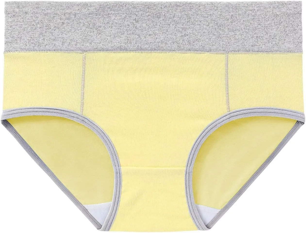 3 PCS Briefs for Women Cotton Seamless Patchwork Underwear High Waist Breathable Full Coverage Plus Size Panties