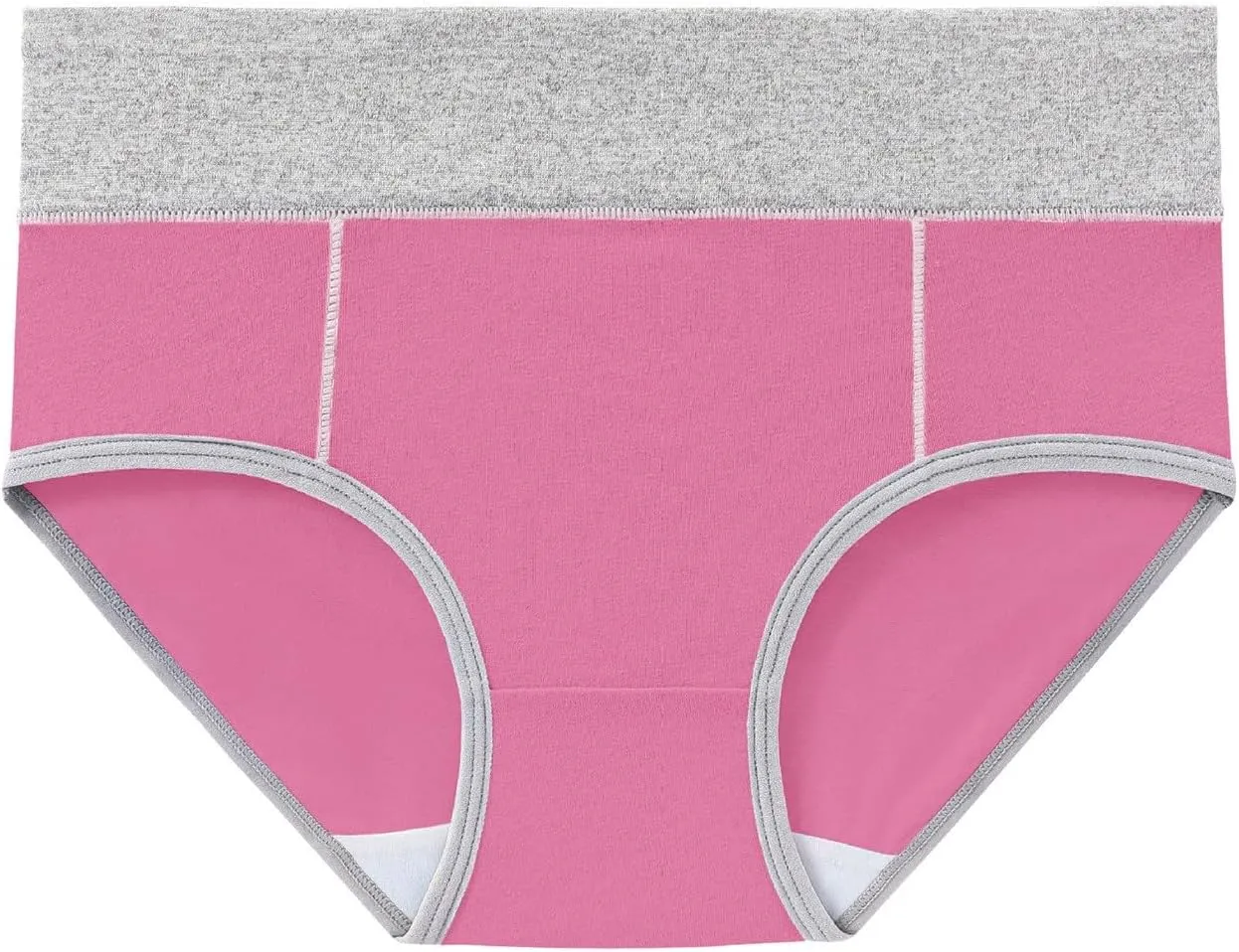 3 PCS Briefs for Women Cotton Seamless Patchwork Underwear High Waist Breathable Full Coverage Plus Size Panties
