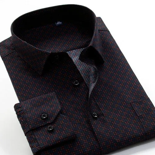 6XL 7XL 8XL 9XL 10XL Large Size Flower Print Men's Fashion Casual Long