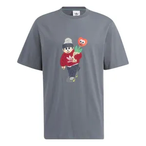 Adidas Originals x Charr Morita Crossover Valentine's Day Tee 'Grey', Gray