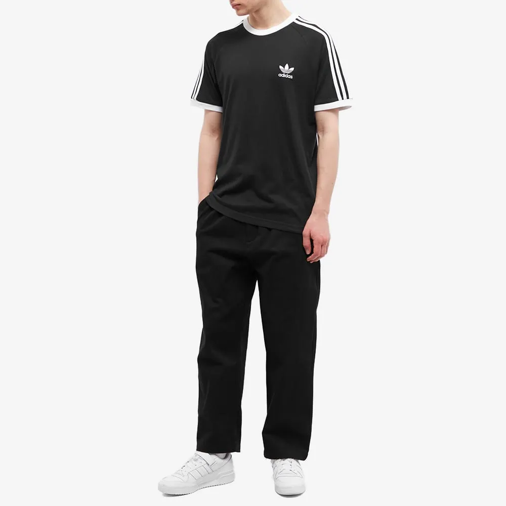 Adidas T-shirt with 3 stripes, black