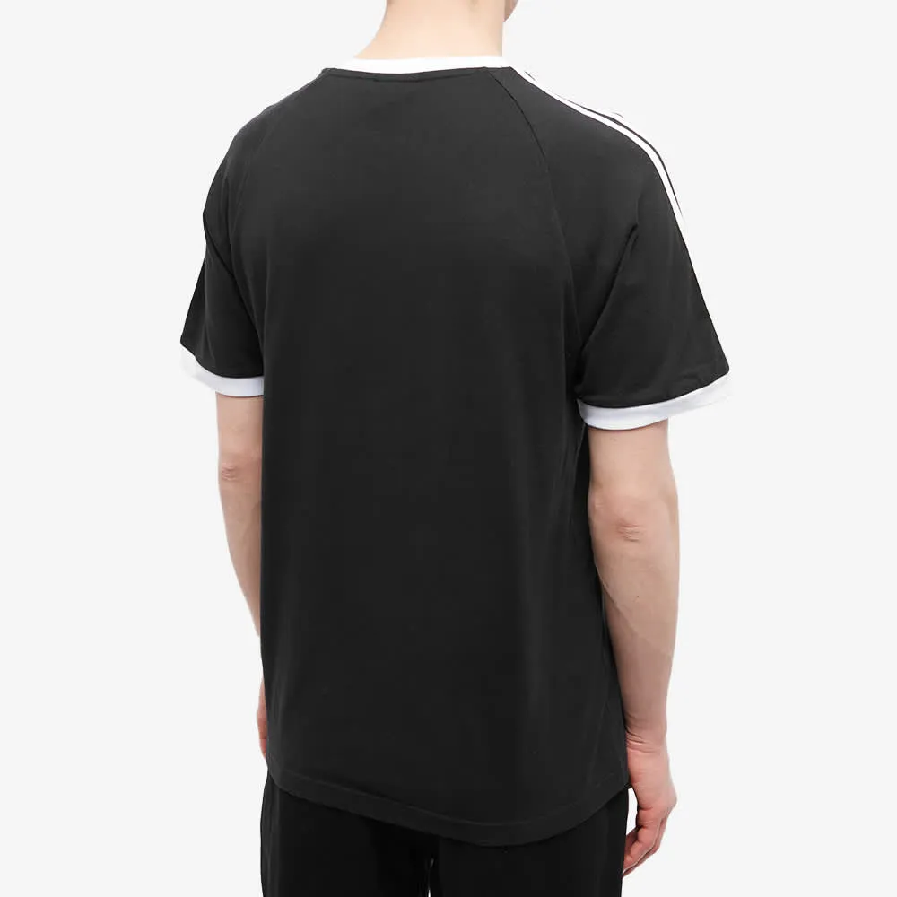 Adidas T-shirt with 3 stripes, black
