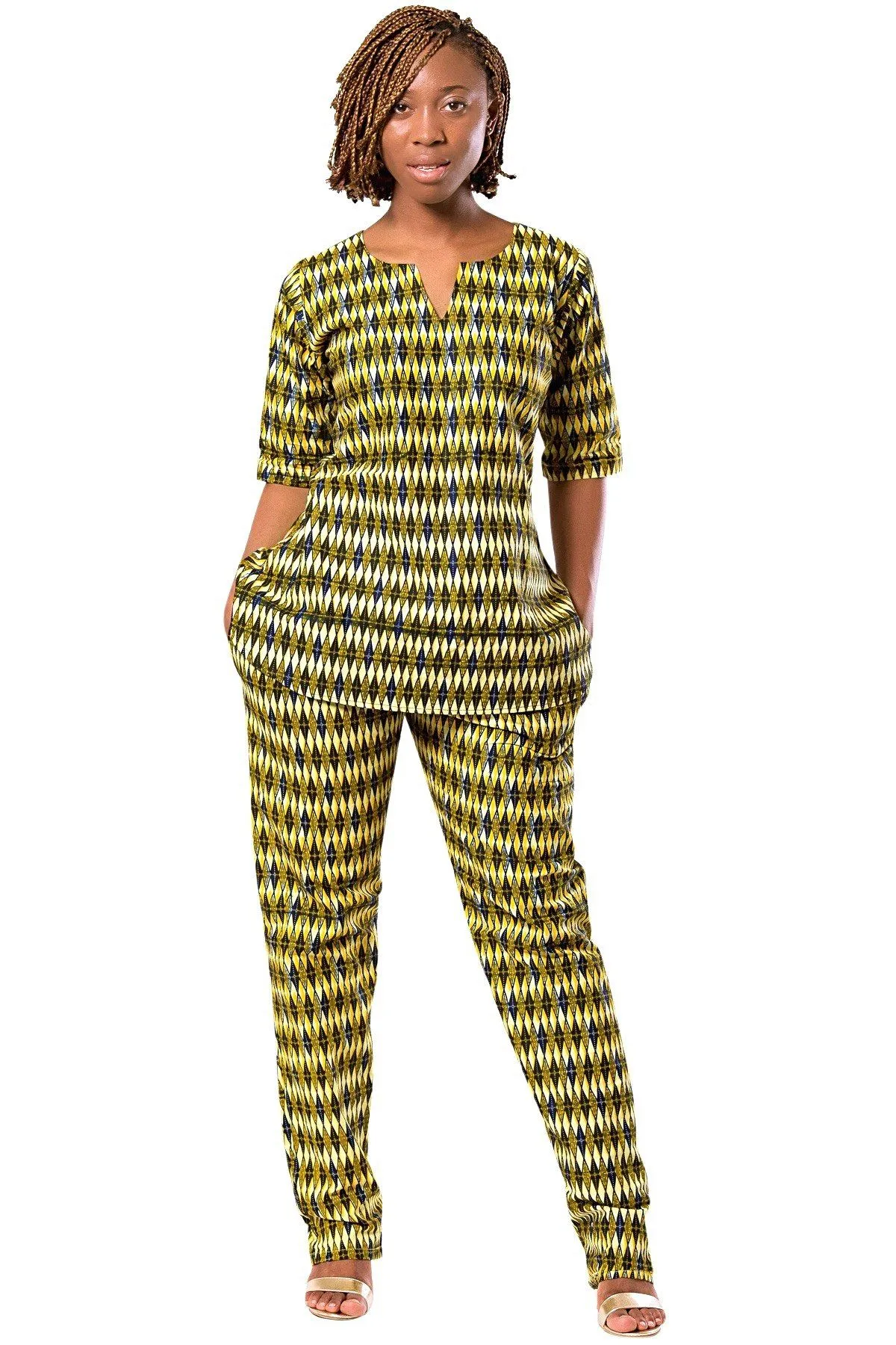 African Print Desta Women's Shirt