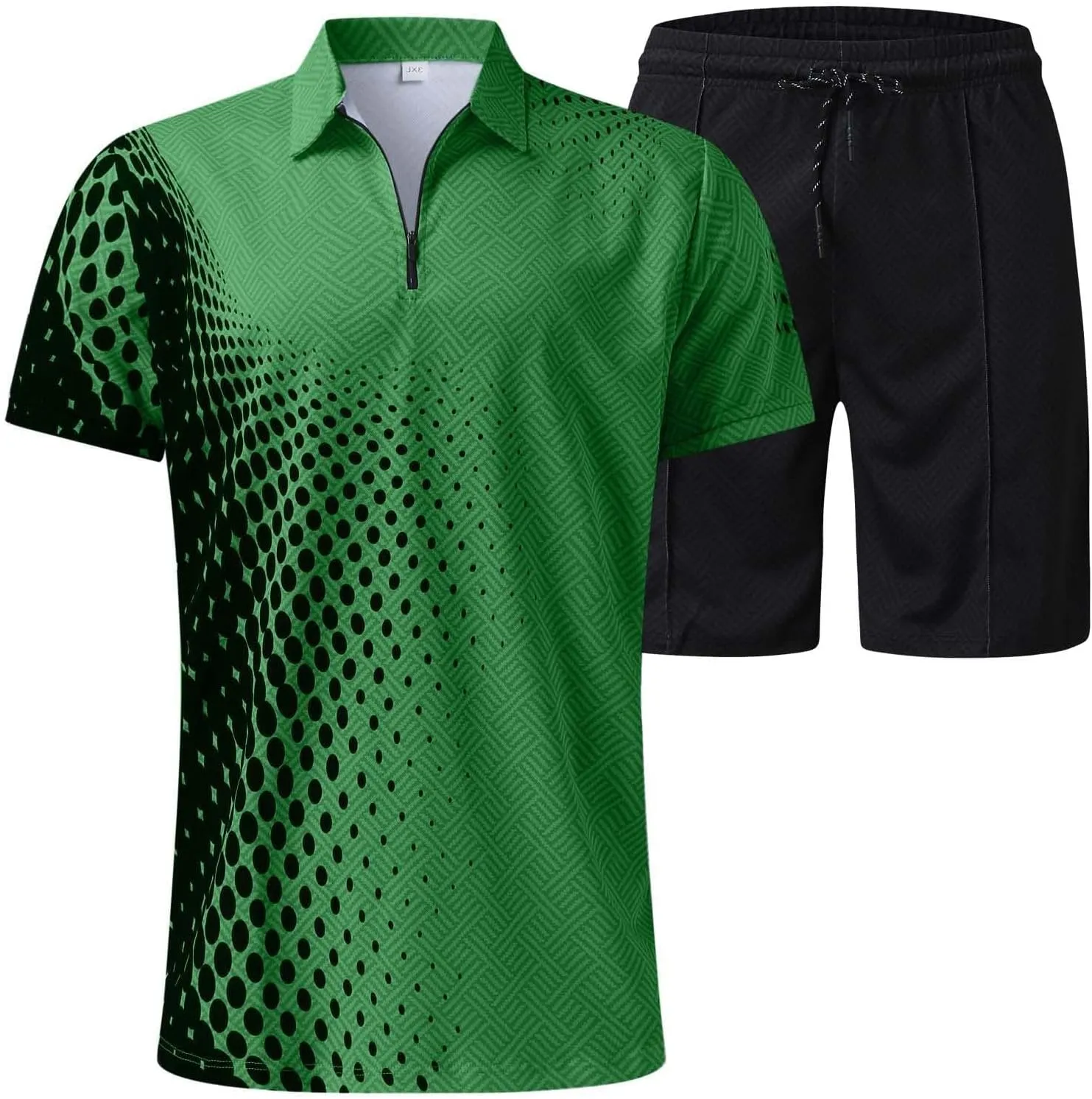 Alalaso Summer Outfits for Mens Relaxed Fit Lightweight Short Sleeve Graphic T Shirts Printed Shorts Breathable Sportswear