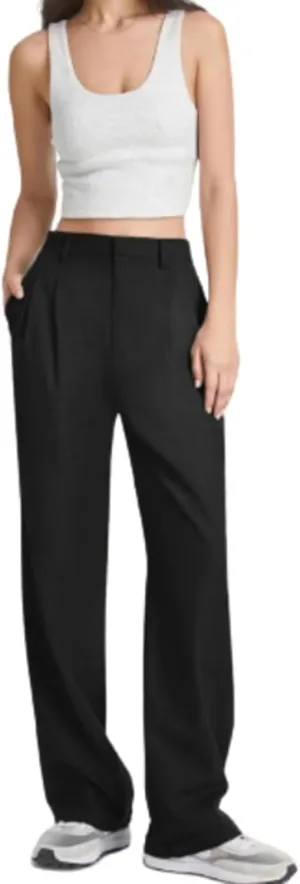 Alkyne Broadcast Wide Leg Pants, High Waist Tailored Wide Leg Pants, Womens Casual Suit Pants Wide Leg Trousers