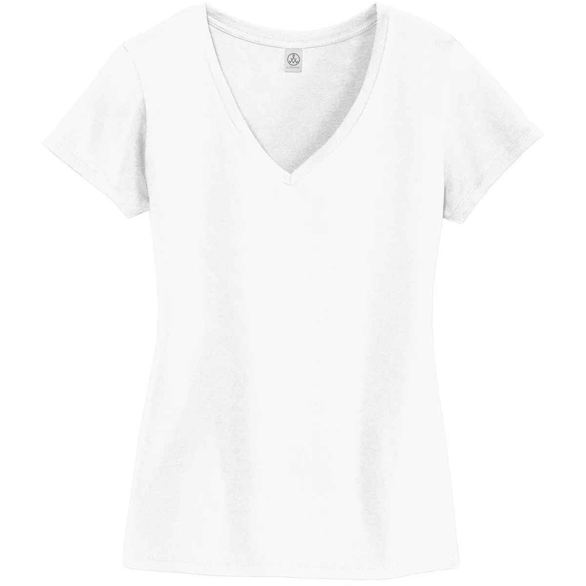 Alternative Apparel Women's White Legacy V-Neck T-Shirt