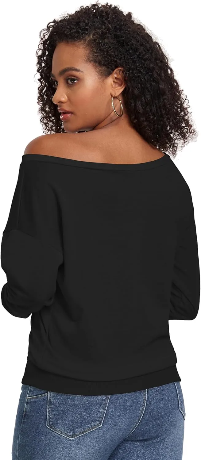 AM CLOTHES Sweatshirt for Women Off Shoulder Oversized Sweatshirts Long Sleeve Sweaters Shirts Tops