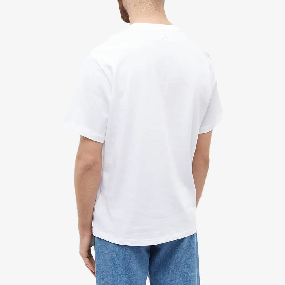 AMI Paris Varsity Logo T-Shirt, White