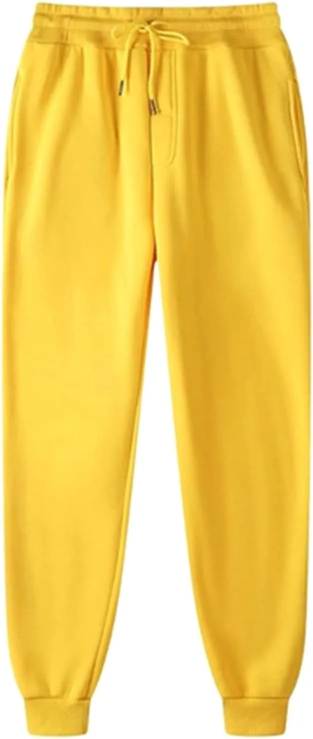 Anjikang Mens Athletic Sweatpants Lightweight Elastic Waist Joggers Pants Gym Workout Casual Baggy Running Pants with Pockets