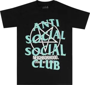 Anti Social Social Club x Neighborhood Filth Fury T-Shirt 'Black', Black