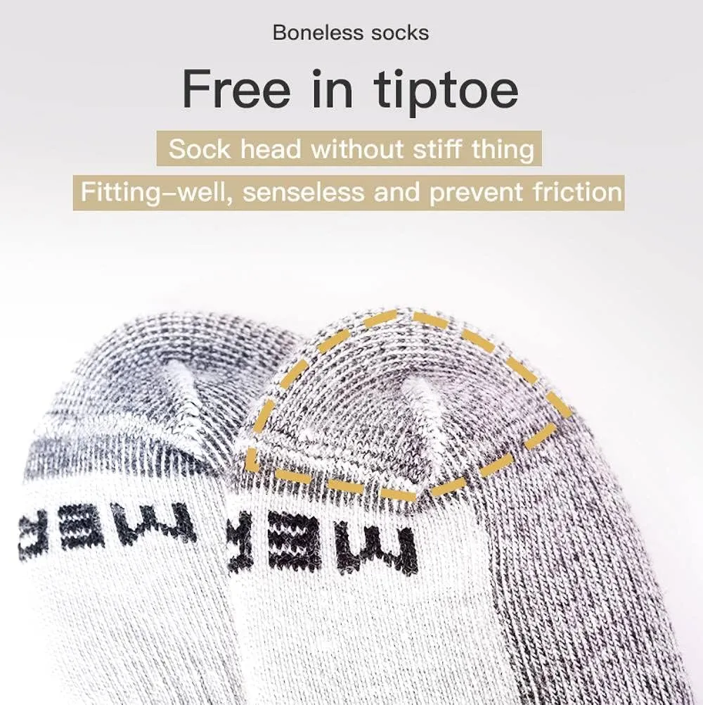 AONIJIE Merino Wool Socks Hiking Cushioning Socks Moisture Wicking Performance Socks Thermal Ski Socks for Women&Men