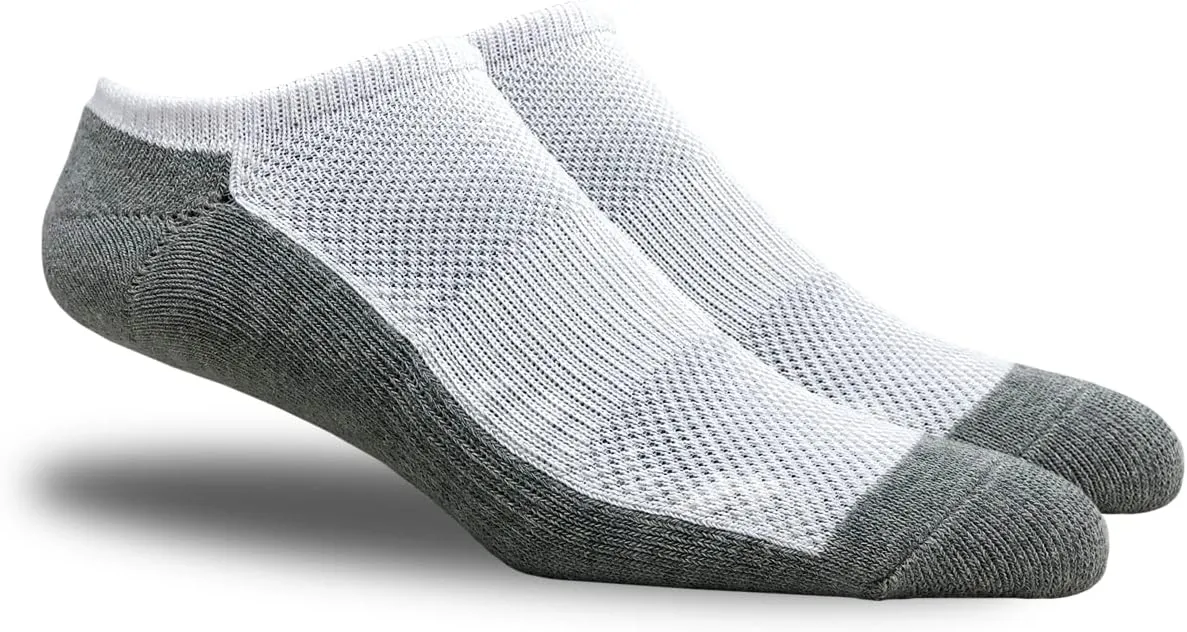 Athletic Ankle Socks Low Cut Cotton Blend - 6 Pairs