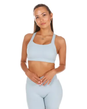 AuraLuxe Bra - Light Blue