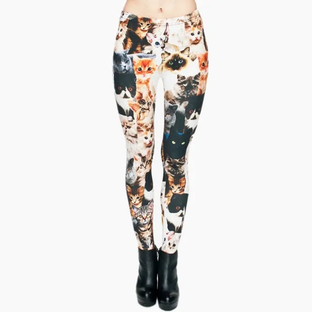 Aztec Round Ombre Printing legging Slim High Waist  Leggings Woman Pants