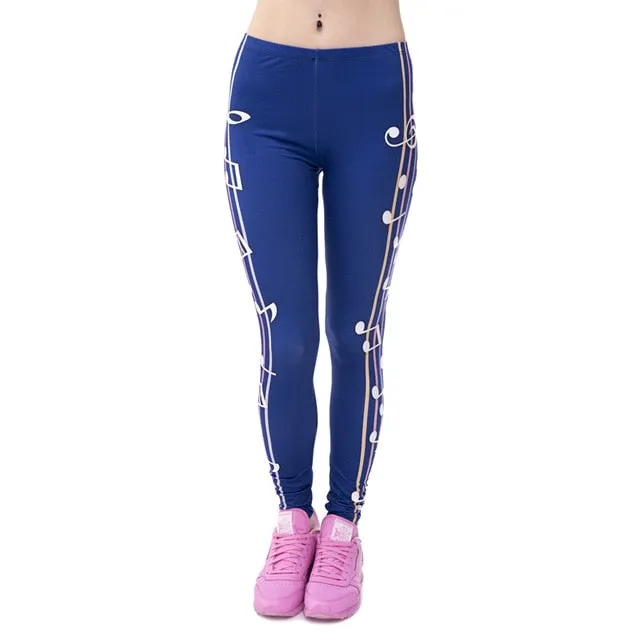 Aztec Round Ombre Printing legging Slim High Waist  Leggings Woman Pants