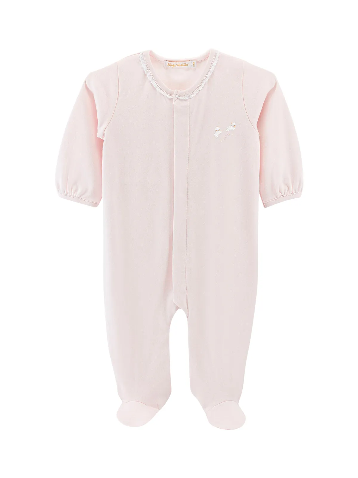 Baby Lambs Pink Footie
