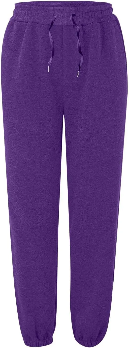 Baggy Womens Sweatpants Fleece Joggers High Waisted Lounge Workout Ankle Athletic Pull On Jogger Pants with Pockets