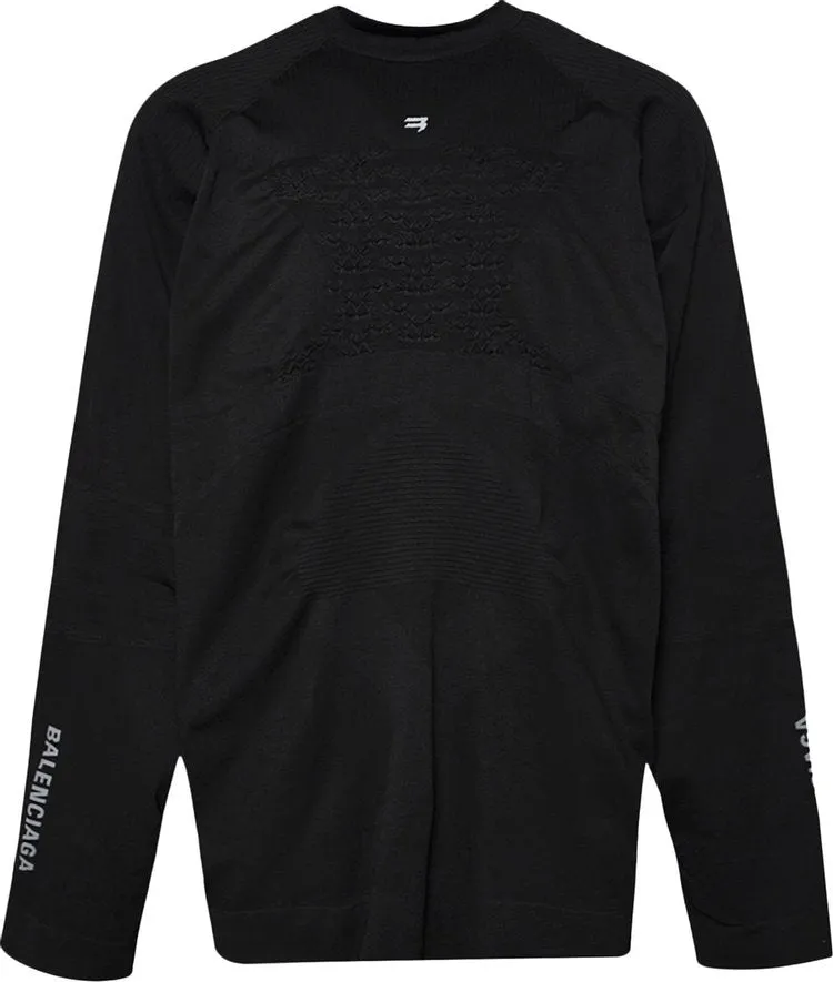 Balenciaga Oversized Athletic Energy Accumulator Tee 'Black', black