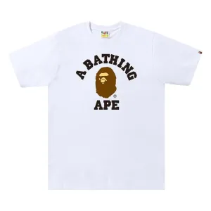 BAPE College Tee 'White', White