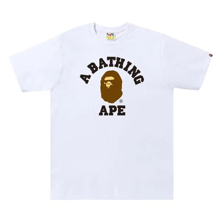 BAPE College Tee 'White', White