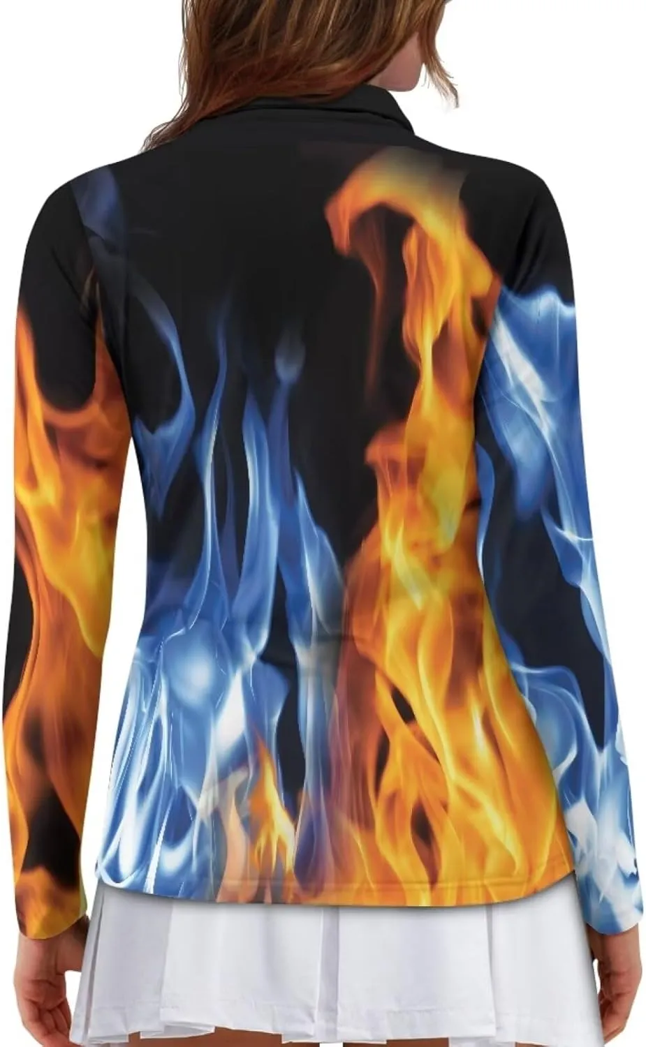 Belidome Long Sleeve Golf Shirt Womens Half Zip Athletic Top Moisture Wicking Outfit Activewear Quick Dry