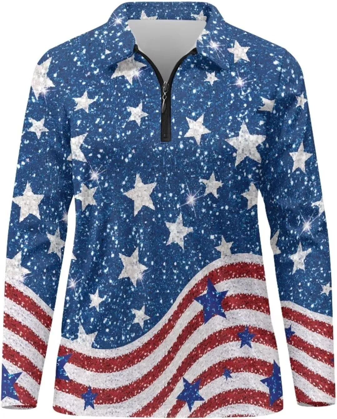 Belidome Long Sleeve Golf Shirt Womens Half Zip Athletic Top Moisture Wicking Outfit Activewear Quick Dry