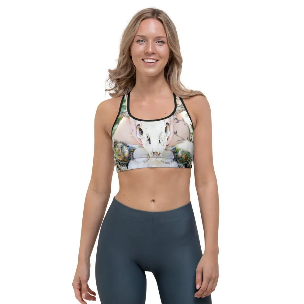 Bellydance Skull Sports Bra