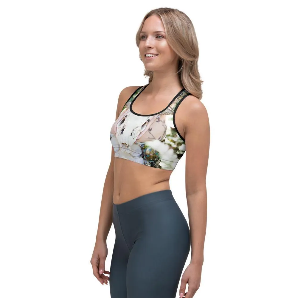 Bellydance Skull Sports Bra
