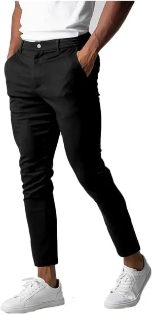 Bizgent Chinos,Active Chinos Pants Men,Elasticity Slim Fit Chinos Pants for Men,Mens Dress Pants Slim Fit