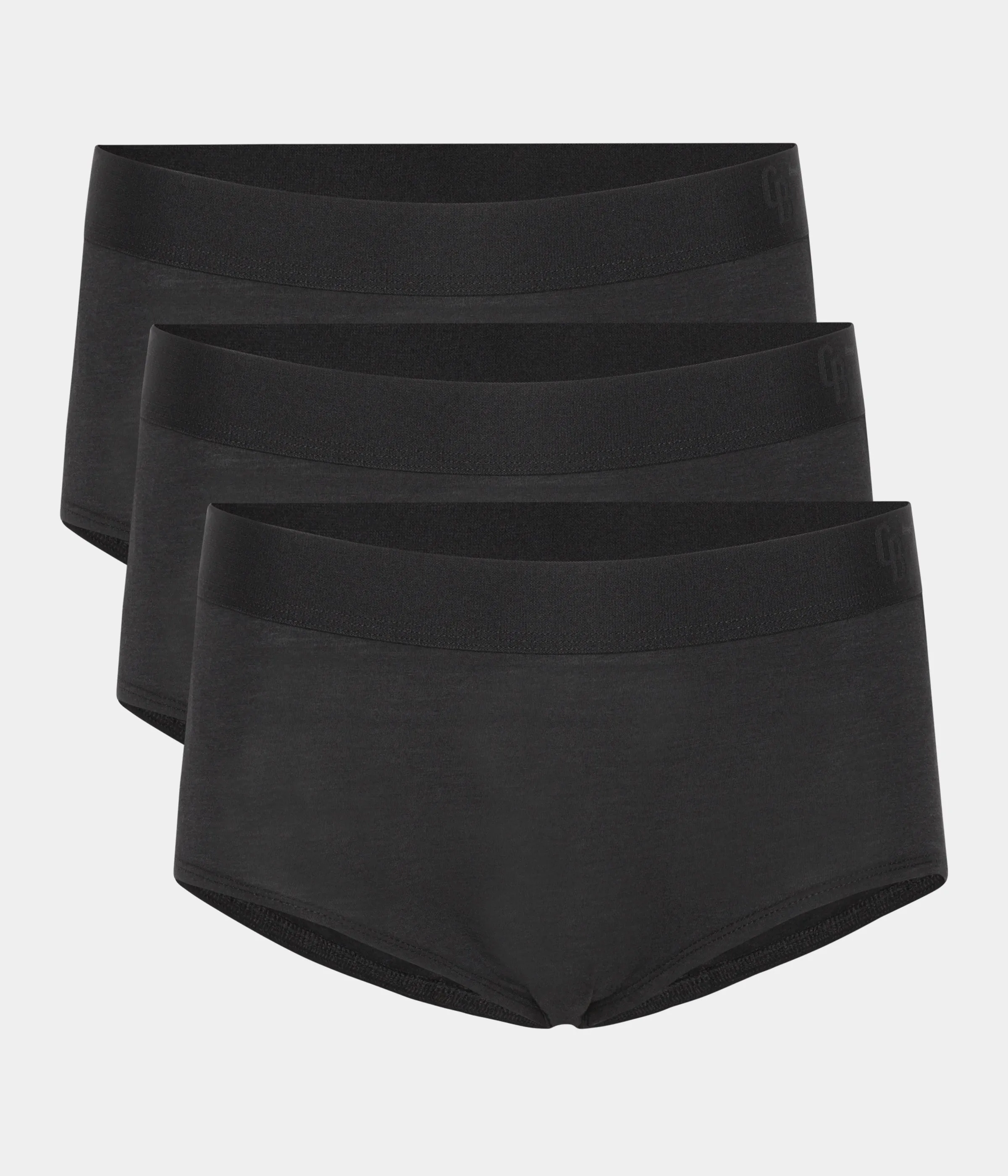 Black bamboo hipster panties - 3 pack