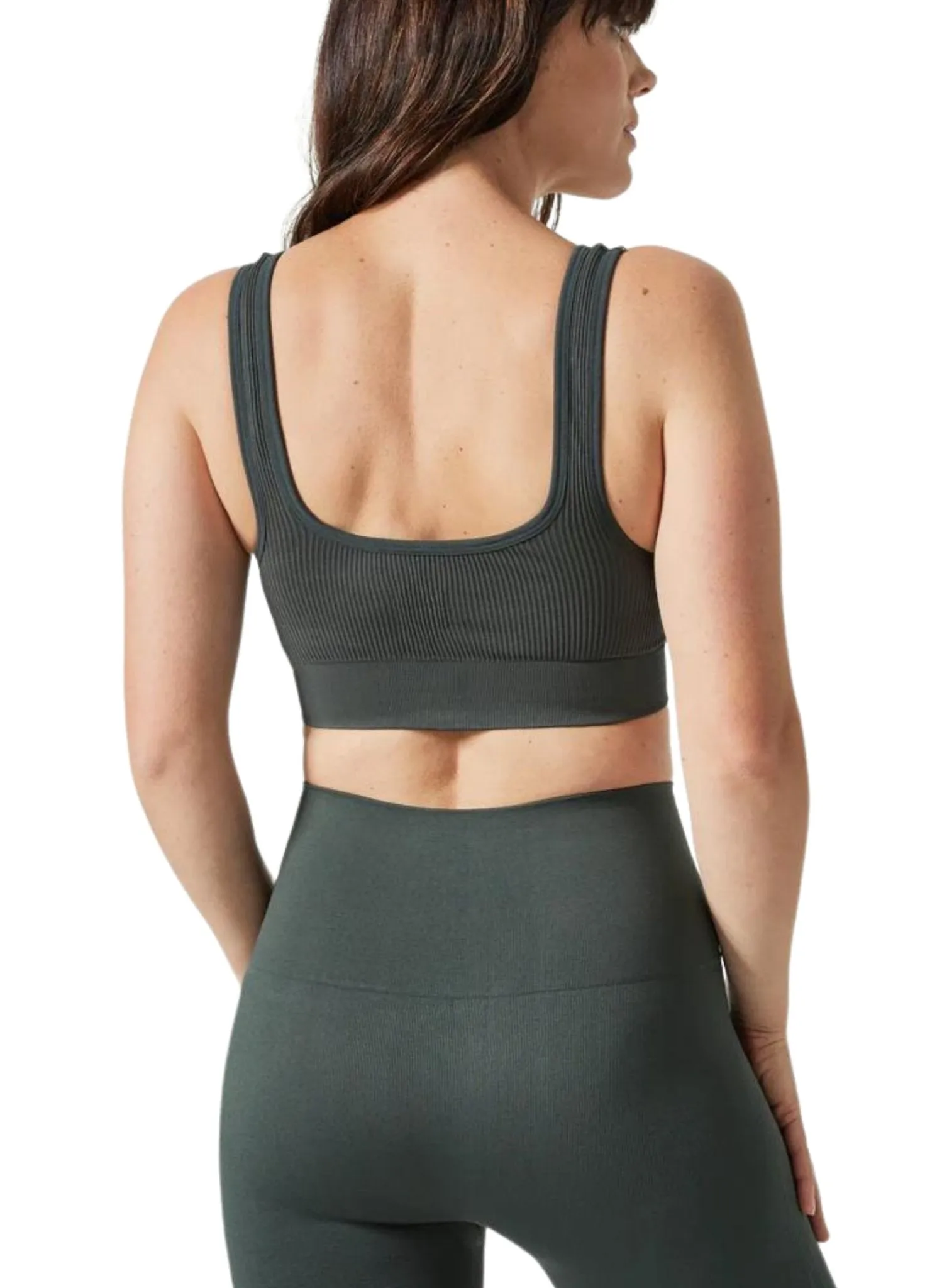 BLANQI Everyday Ribbed Seamless Bralette - Forest Night