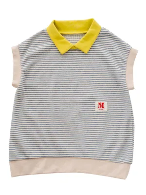 Blue Stripes Vest Tee