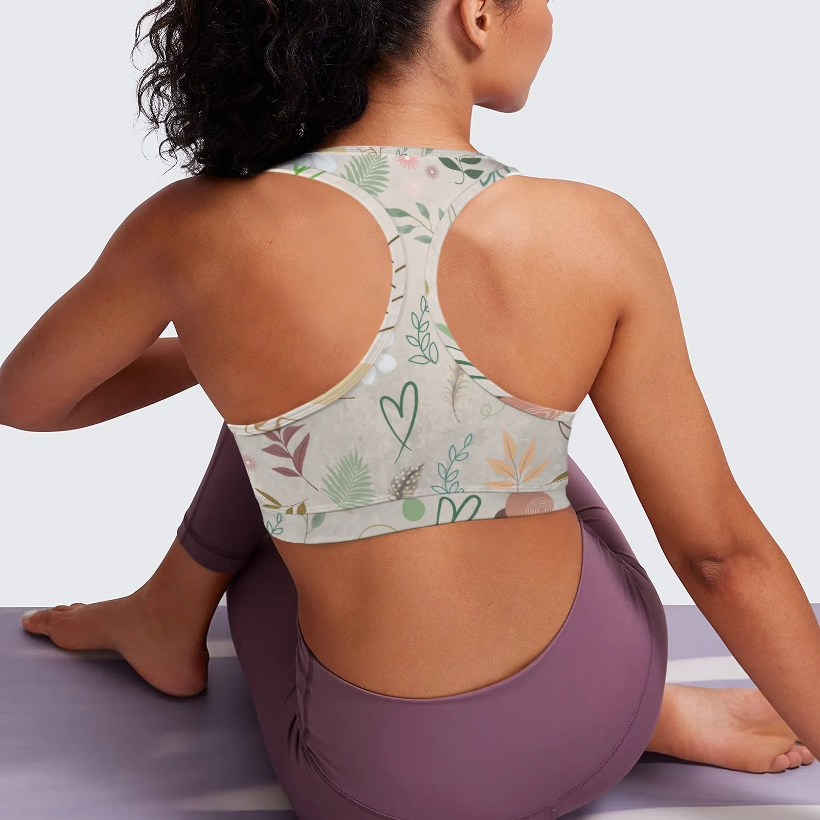 Boho Beige Sports Top up to 5 XL (FWS)