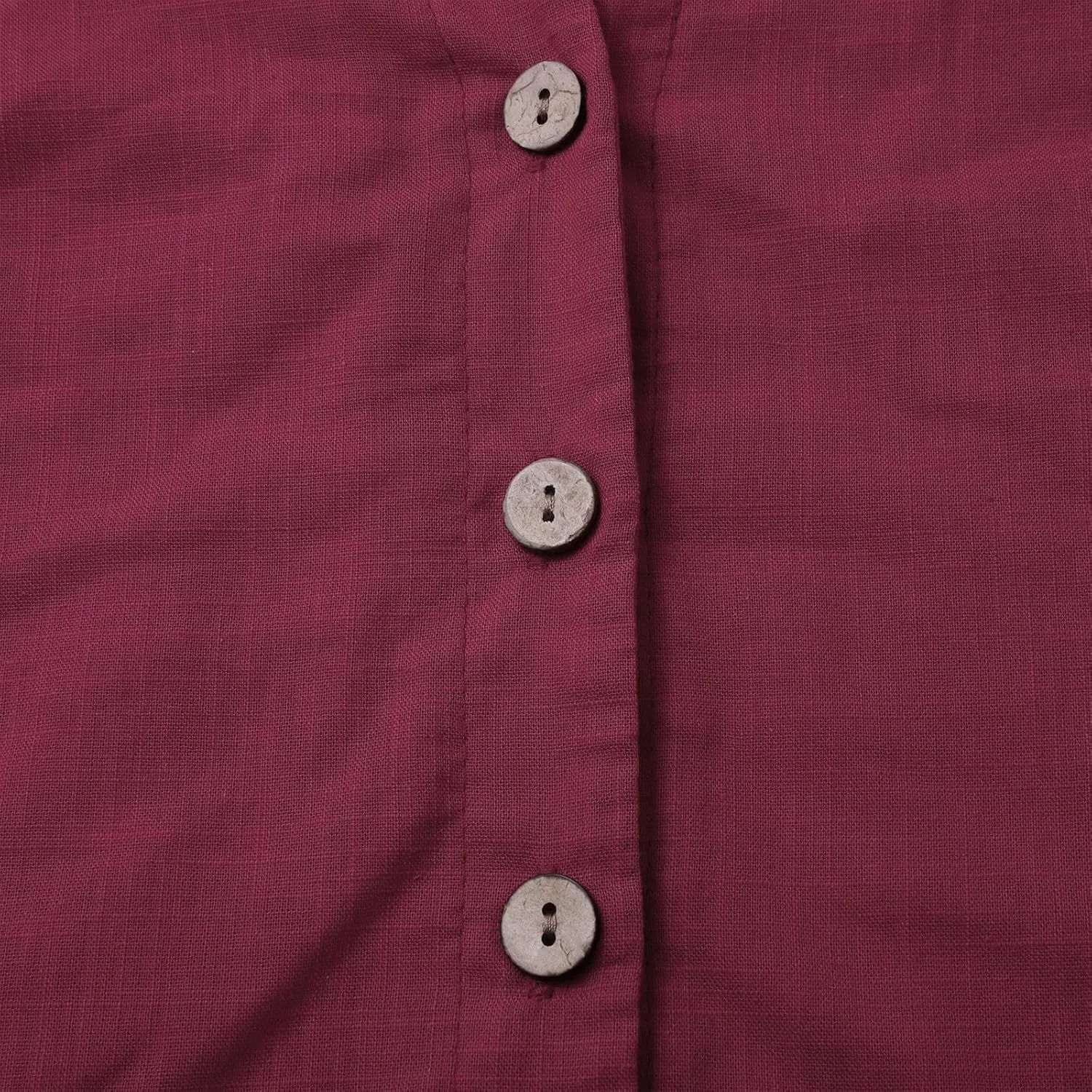 Boho Linen Button Up Shirt - Oversized Short Sleeve Blouse, Lightweight & Sheer-Resistant