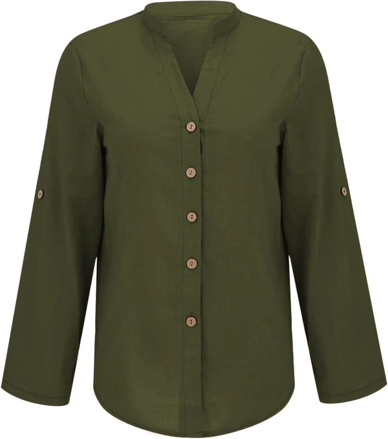 Boho Linen Button Up Shirt - Oversized Short Sleeve Blouse, Lightweight & Sheer-Resistant