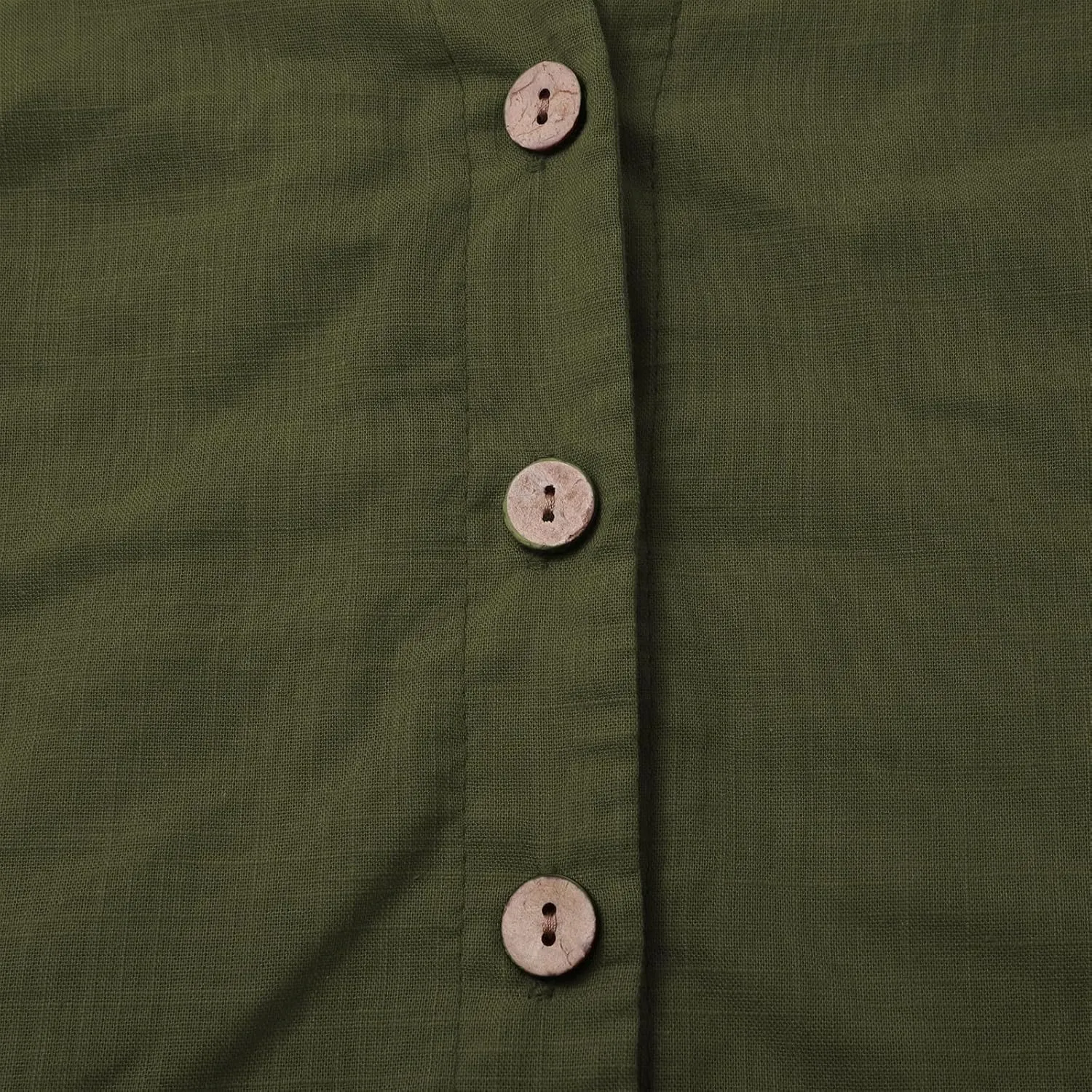 Boho Linen Button Up Shirt - Oversized Short Sleeve Blouse, Lightweight & Sheer-Resistant