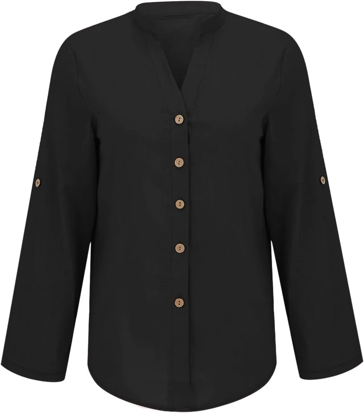 Boho Linen Button Up Shirt - Oversized Short Sleeve Blouse, Lightweight & Sheer-Resistant