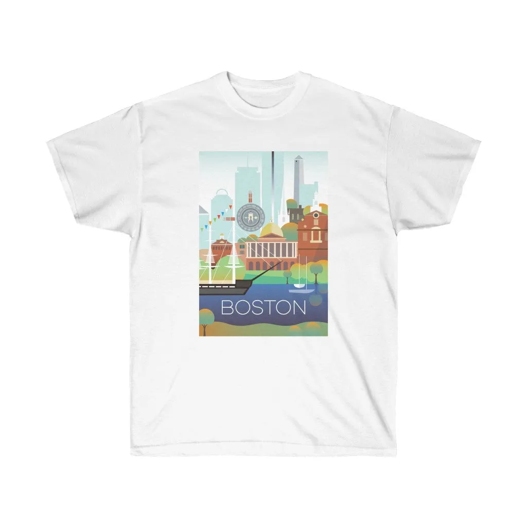 BOSTON UNISEX ULTRA COTTON TEE