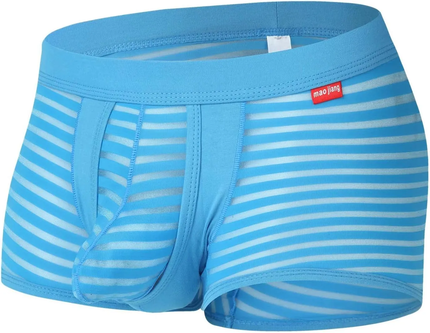 Boxer Briefs for Mens Soft Breathable Active Underwear Sweat-Wicking Elastic Waistband Loose Boxer Briefs