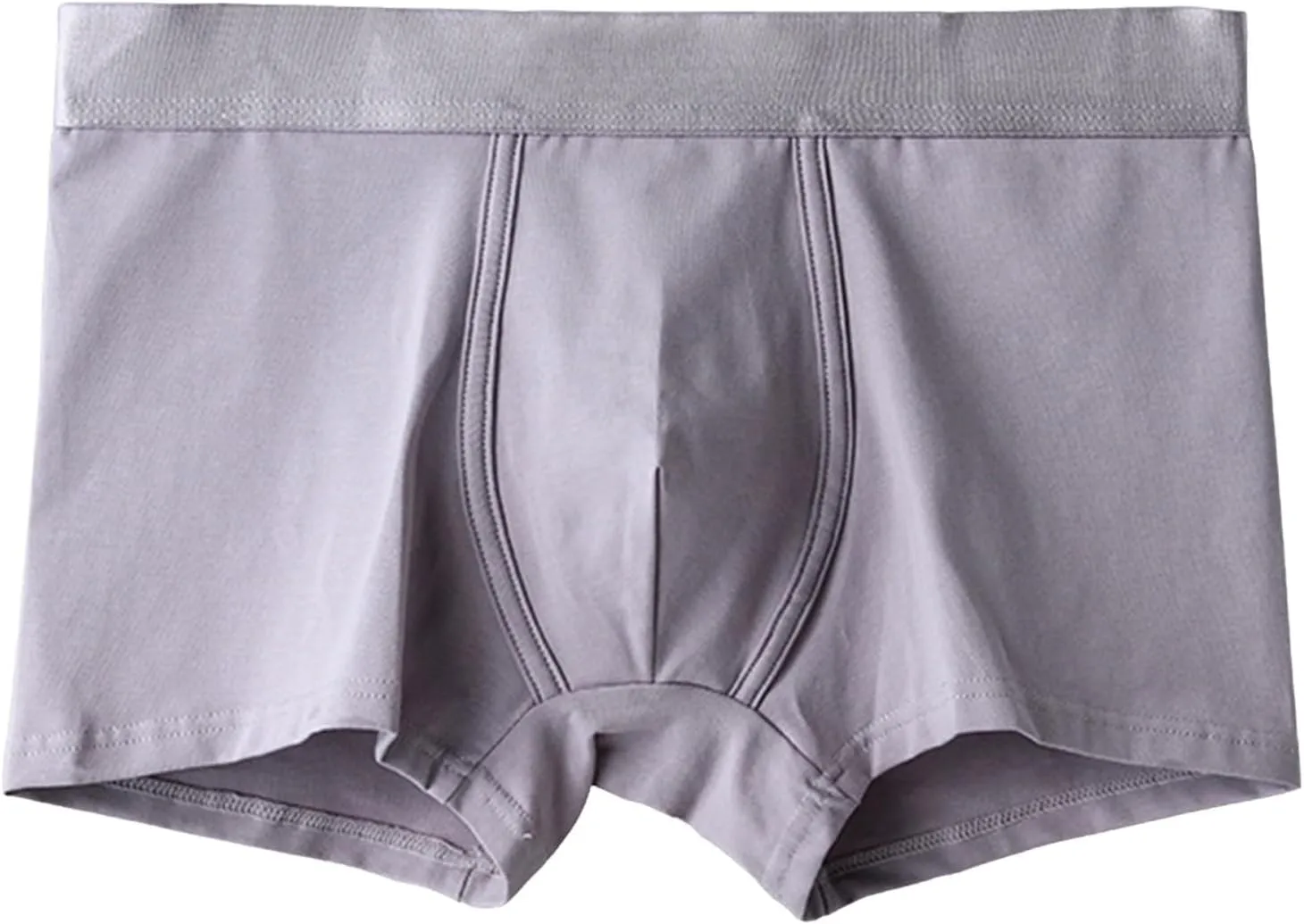 Boxer Briefs Mens Cotton High Waisted Breathable Sexy Underwear Stretch Soft Pouch Comfortable Cool Solid Color Boxer Briefs