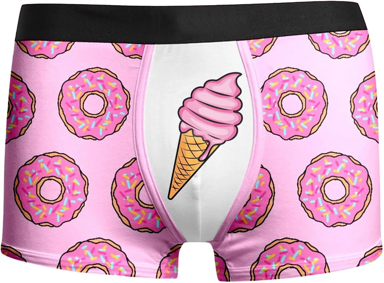 Boxers Briefs for Men Breathable High Waisted Cotton Sexy Underwear Stretch Pouch Soft Comfort Trunks with Elastic Waistband