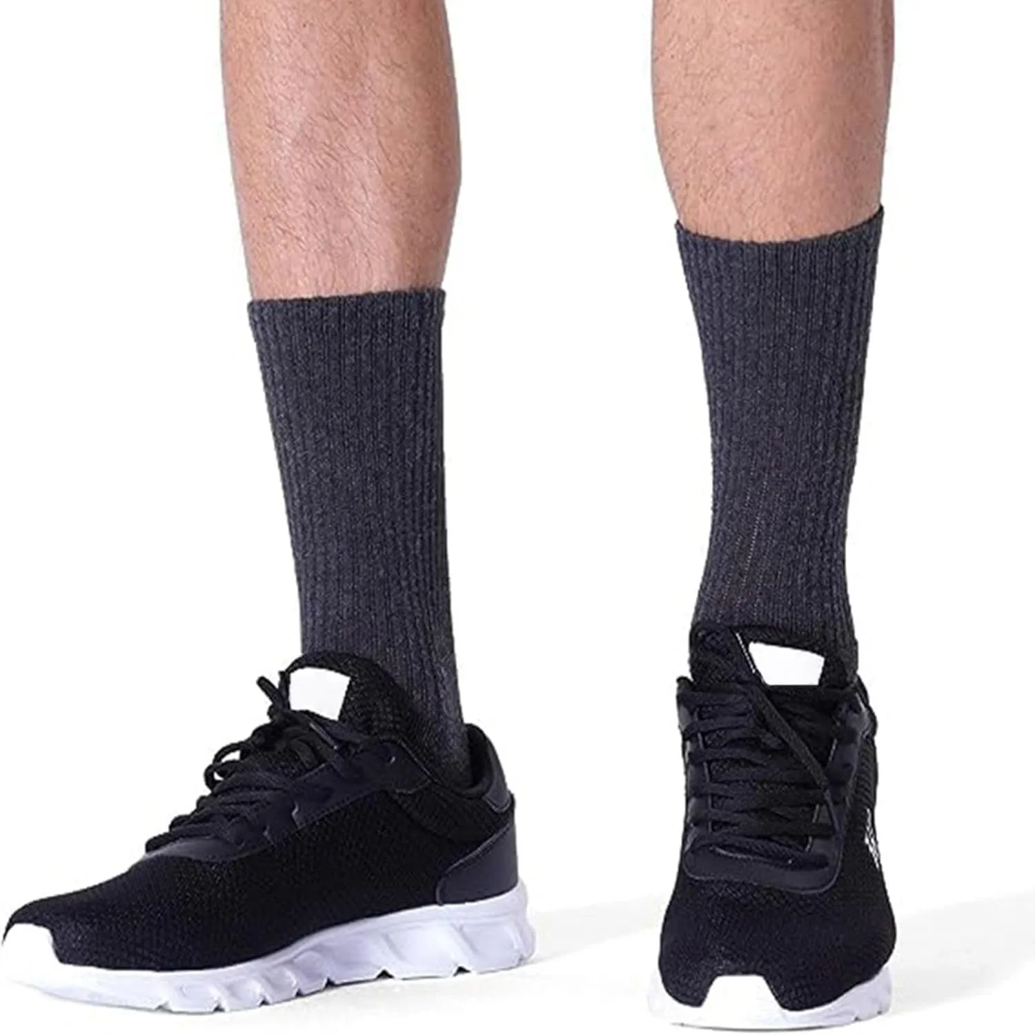 Breathable Running Ankle Socks 5 Pairs Wool Cushioned Compression Support Thermal Low Cut Athletic Socks
