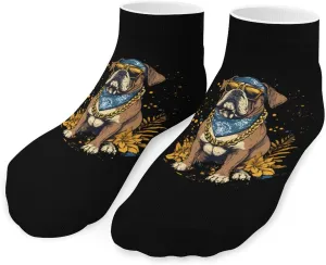 Bulldog Unisex Activewear Ankle Socks Lightweight Low Cut And No Show Socks