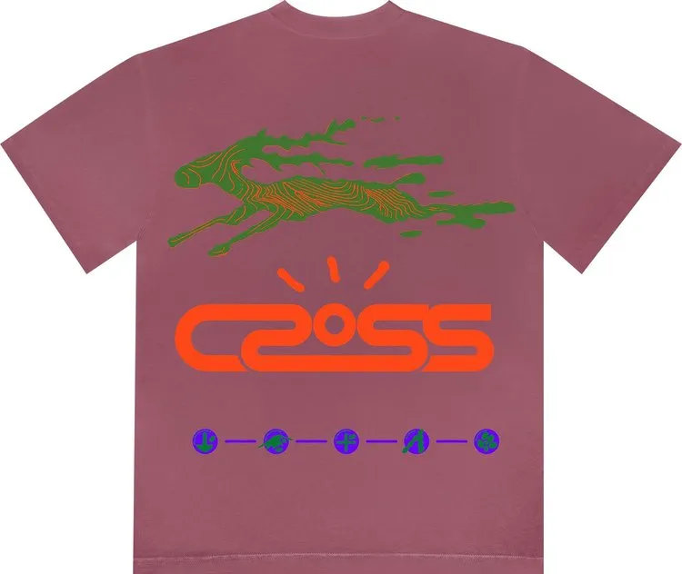Cactus Jack by Travis Scott Cross Tech Tee II 'Washed Pink', pink