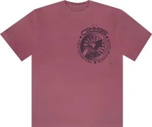 Cactus Jack by Travis Scott Cross Tech Tee II 'Washed Pink', pink