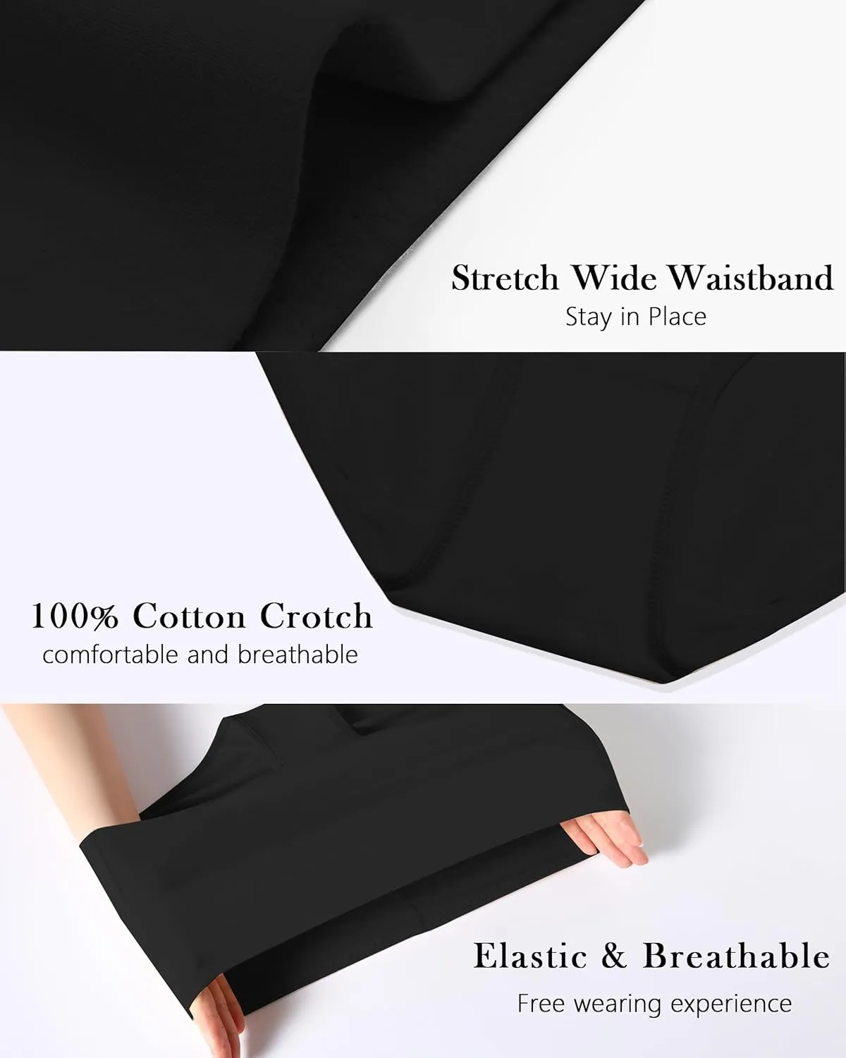 CAILECOTTON Womens Underwear Cotton Briefs Plus Size High Waisted Underwears Women Pack Cotton Panties for Women Pack