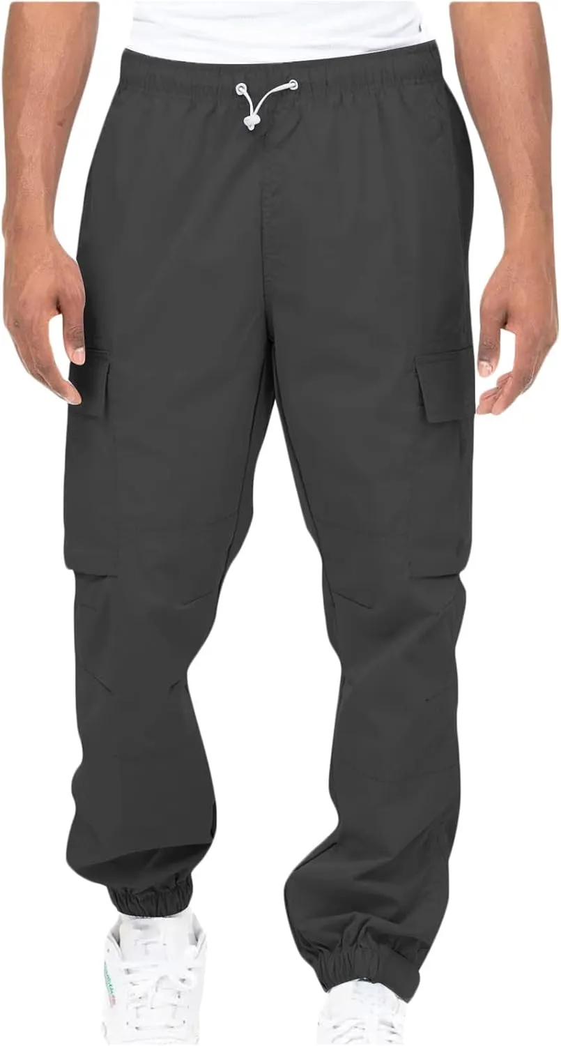 Cargo Pants Men Classic Fit Lightweight Joggers Multi Pockets Casual Athletic Workout Running Pants Activewear